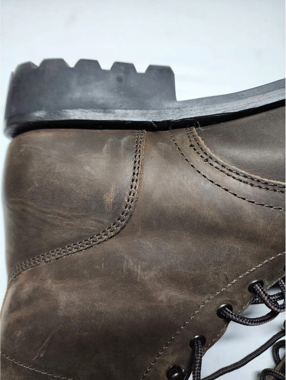 Thursday Boot Co Captains Size 13.5 Men's Brown Leather Lace Up